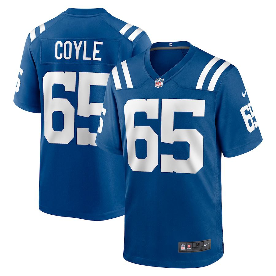 Men Indianapolis Colts #65 Anthony Coyle Nike Royal Game NFL Jersey